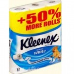 Туалетная бумага, Kleenex (Клинекс) №12 Велти белая